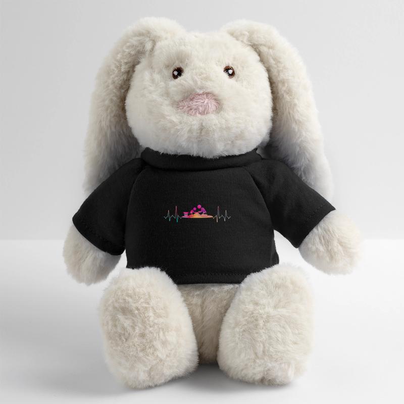 Bac à sable Lapin en peluche recyclé MiniFeet® Crème