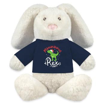 Weihnachten Mama Saurus - MiniFeet® RecycelHase® Creme - French Navy - Vorne
