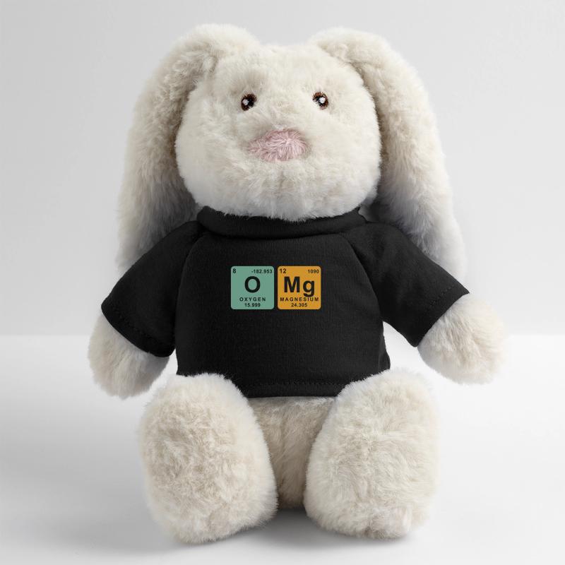 Éléments chimiques Chimiste Chimie Lapin en peluche recyclé MiniFeet® Crème