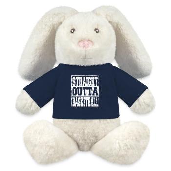 Bowling Spruch lustig - MiniFeet® RecycelHase® Creme - French Navy - Vorne