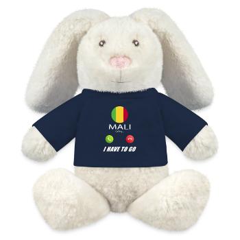 Le Mali qualifie de slogan les drapeaux lusiger - Lapin en peluche recyclé MiniFeet® Crème - bleu marine - Devant