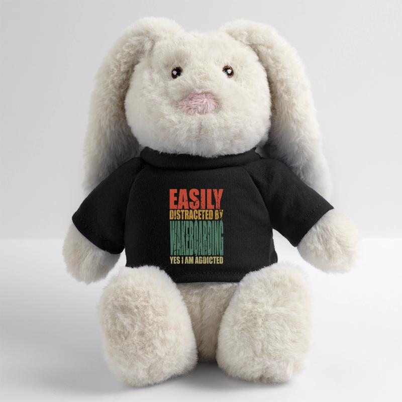 Le wakeboard dit drôle Lapin en peluche recyclé MiniFeet® Crème
