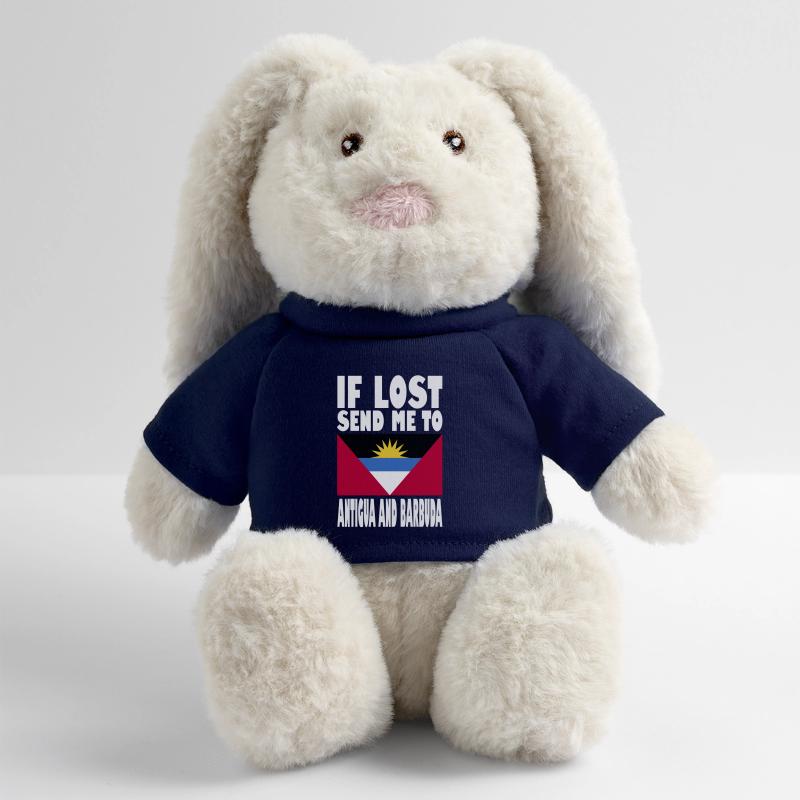 Drapeau d’Antigua-et-Barbuda Lapin en peluche recyclé MiniFeet® Crème