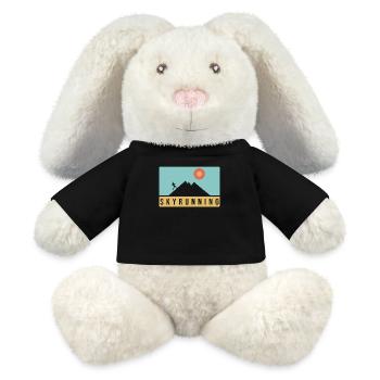 Conception de Skyrunning - Lapin en peluche recyclé MiniFeet® Crème - noir - Devant