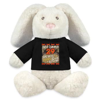 29th birthday 29 years old vintage design, saying - MiniFeet® RecycelHase® Bunny Cream - black - Front