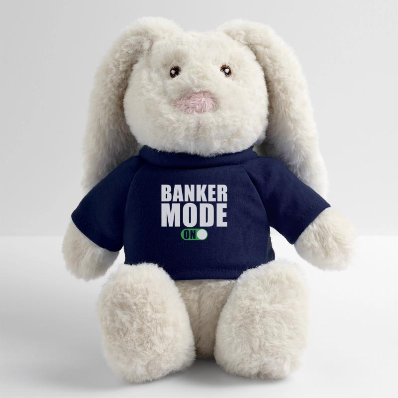 Mode Banquier activé Lapin en peluche recyclé MiniFeet® Crème