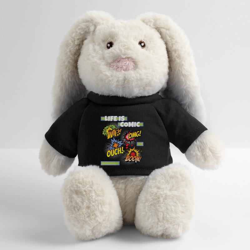 Comic, comic strips, funny saying comic style MiniFeet® RecycelHase® Bunny Cream