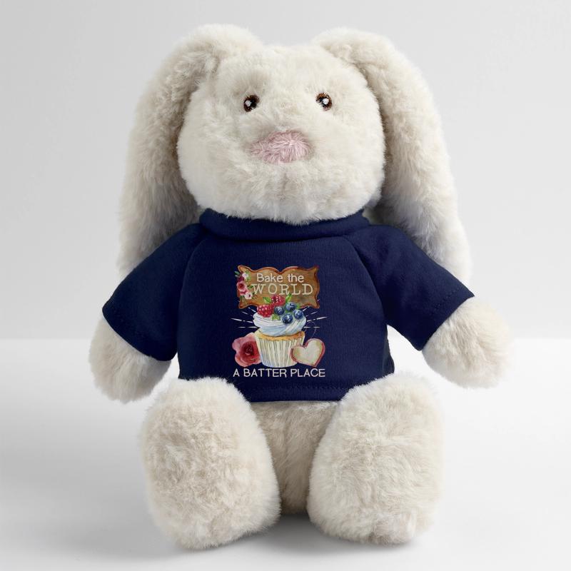 Cupcake, cuisson de gâteaux, drôle de muffin Lapin en peluche recyclé MiniFeet® Crème