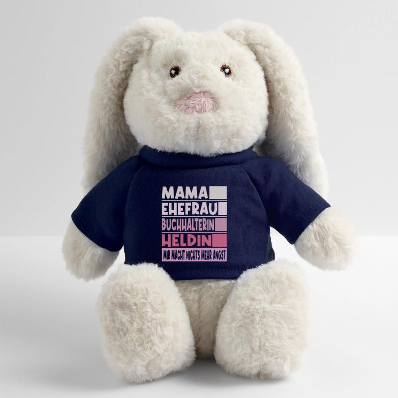 Buchhalterin Mama Ehefrau Heldin MiniFeet® RecycelHase® Creme