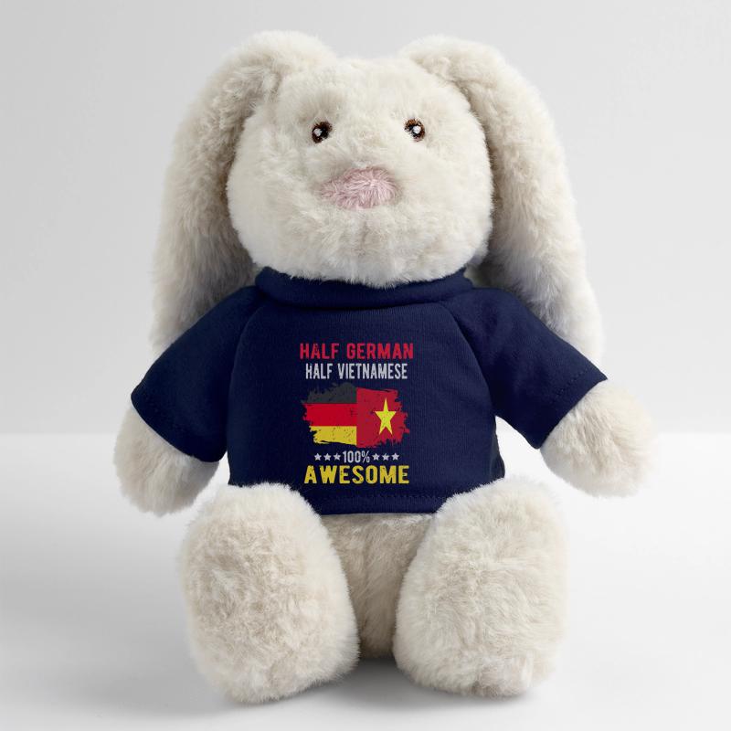 Half German Half Vietnamese MiniFeet® RecycelHase® Bunny Cream