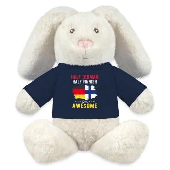 Half German Half Finn - MiniFeet® RecycelHase® Bunny Cream - french navy - Front