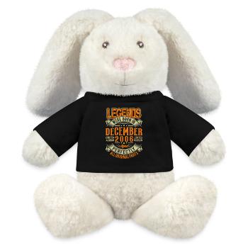 2006 December Birthday Legend - MiniFeet® RecycelHase® Bunny Cream - black - Front