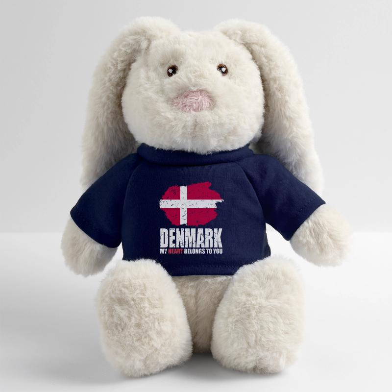 Denmark Flag MiniFeet® RecycelHase® Bunny Cream