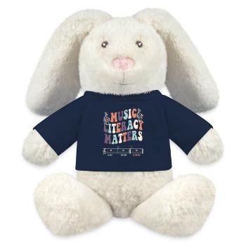 Music Literacy Matters - MiniFeet® RecycelHase® Bunny Cream - french navy - Front