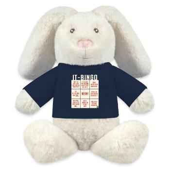 IT Support Bingo Service Desk IT Helpdesk Sysadmin - MiniFeet® RecycelHase® Creme - French Navy - Vorne