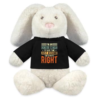 Engineering Technician - MiniFeet® RecycelHase® Bunny Cream - black - Front