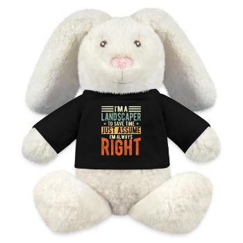 Landscaper - MiniFeet® RecycelHase® Bunny Cream - black - Front