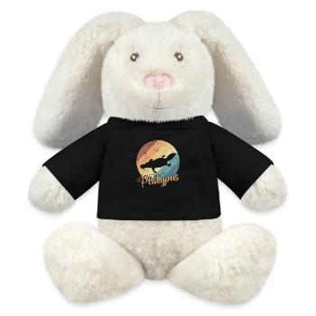 Ornithorynque ornithorynque Australie Outback - Lapin en peluche recyclé MiniFeet® Crème - noir - Devant