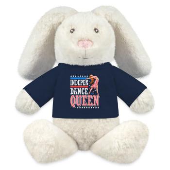 Indepen-dance Queen 4. Juli Independence Day - MiniFeet® RecycelHase® Creme - French Navy - Vorne