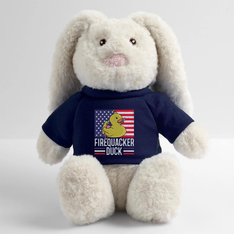 Firequacker Duck 4. Juli Firecracker MiniFeet® RecycelHase® Creme