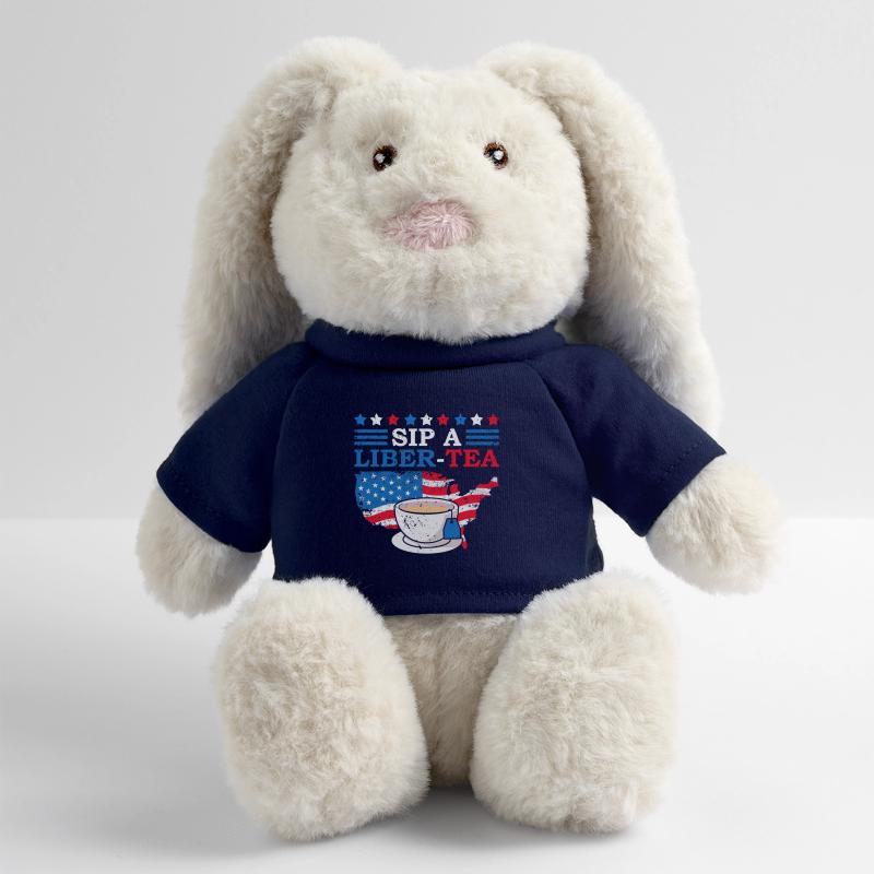 Sip A Liber-tee 4. Juli Teetrinker Independence MiniFeet® RecycelHase® Creme
