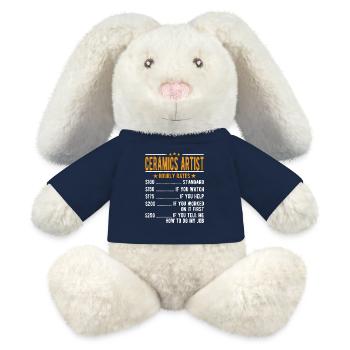 Keramikkünstler Stundenlohn - MiniFeet® RecycelHase® Creme - French Navy - Vorne