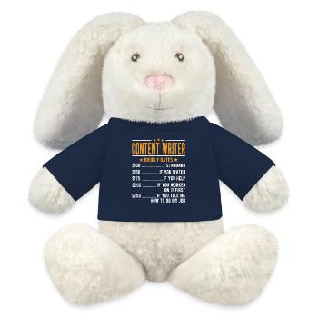 Content Author Hourly Wage - MiniFeet® RecycelHase® Bunny Cream - french navy - Front