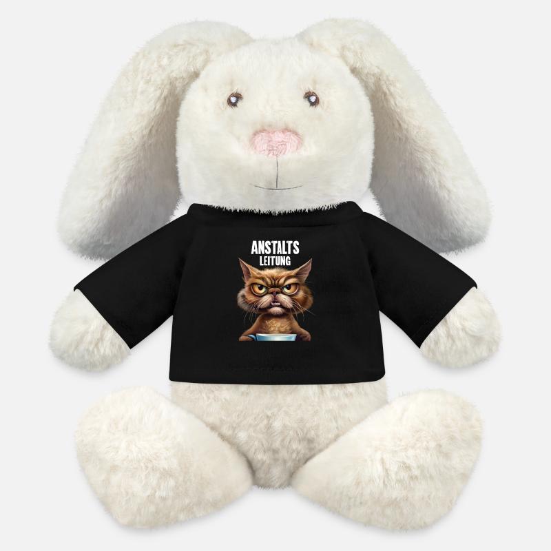 Anstaltsleitung - MiniFeet® RecycelHase® Creme - Schwarz