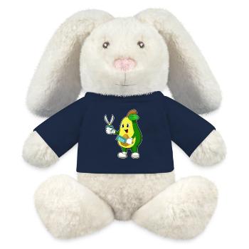 Avocado hairdresser scissors comb - MiniFeet® RecycelHase® Bunny Cream - french navy - Front