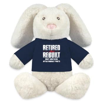 Pensionierte wiederaufgebaute Hüftgelenkersatzchirurgie Erholung - MiniFeet® RecycelHase® Creme - French Navy - Vorne