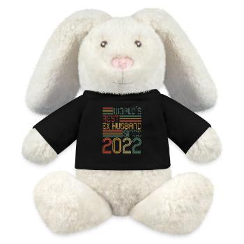 Worlds parie ex mari depuis 2022 Divorce - Lapin en peluche recyclé MiniFeet® Crème - noir - Devant