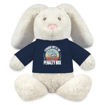 Eishockey Hockey sur glace - Lapin en peluche recyclé MiniFeet® Crème - bleu marine - Devant