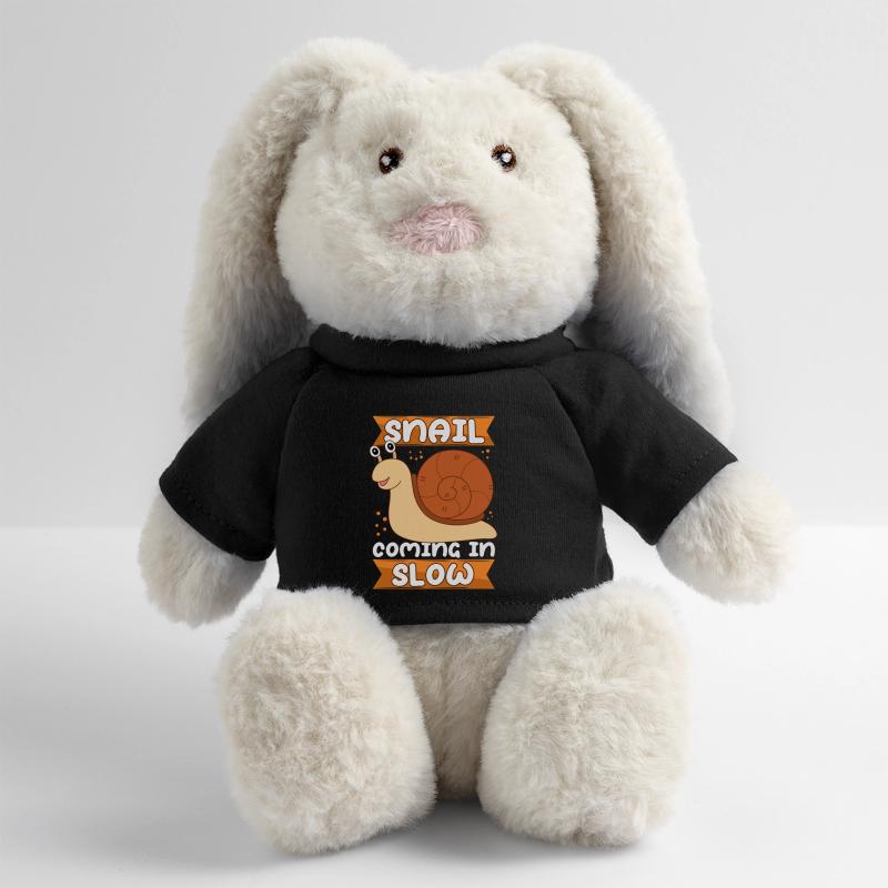 Snail Funny Snails Gift MiniFeet® RecycelHase® Bunny Cream