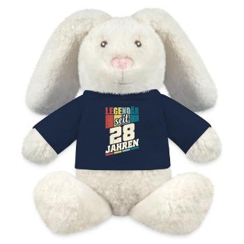28. Geburtstag Legendär Seit 28 Jahren Legende 28 - MiniFeet® RecycelHase® Creme - French Navy - Vorne