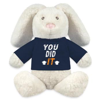 You did it graduation cool design - MiniFeet® RecycelHase® Bunny Cream - french navy - Front