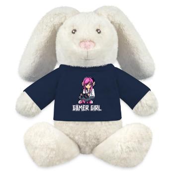 Gaming Console PC Gamer Girl Gamer Girl - MiniFeet® RecycelHase® Bunny Cream - french navy - Front