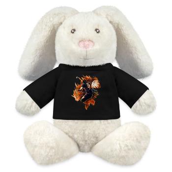 Joueurs de volley-ball - Lapin en peluche recyclé MiniFeet® Crème - noir - Devant