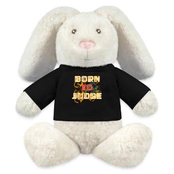 Born to Judge - MiniFeet® RecycelHase® Bunny Cream - black - Front