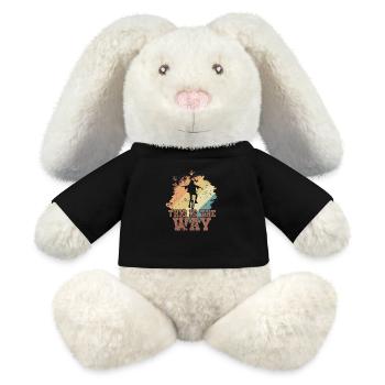 This is the Way Unicycle Balance - MiniFeet® RecycelHase® Bunny Cream - black - Front