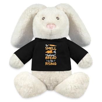 Les amateurs de pain boulanger font cuire du pain fraîchement cuit - Lapin en peluche recyclé MiniFeet® Crème - noir - Devant