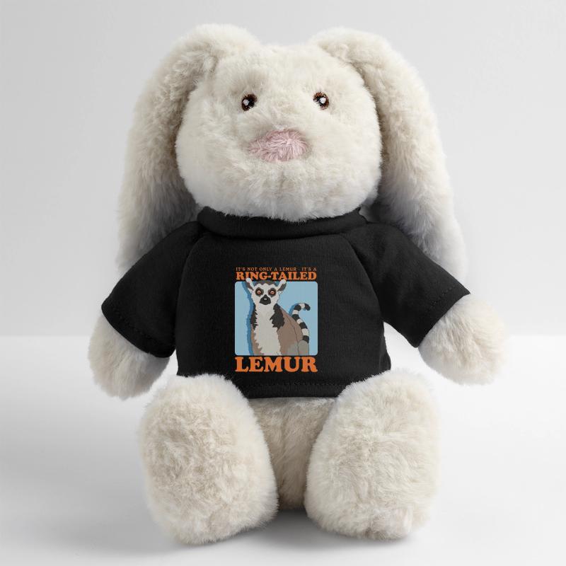 Lemur Katta Ringelschwanz Lemure Geschenk MiniFeet® RecycelHase® Creme