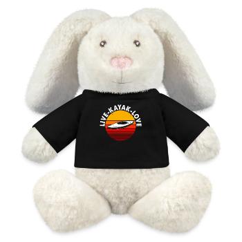 Kayak Kayaker Kayaker - MiniFeet® RecycelHase® Bunny Cream - black - Front