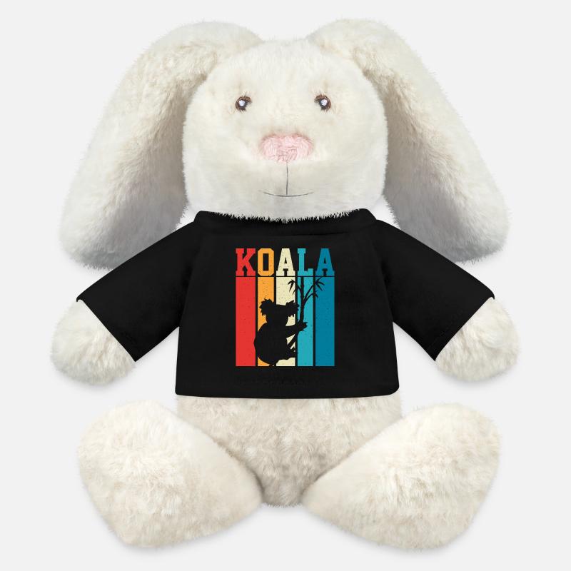 Koala - MiniFeet® RecycelHase® Creme - Schwarz