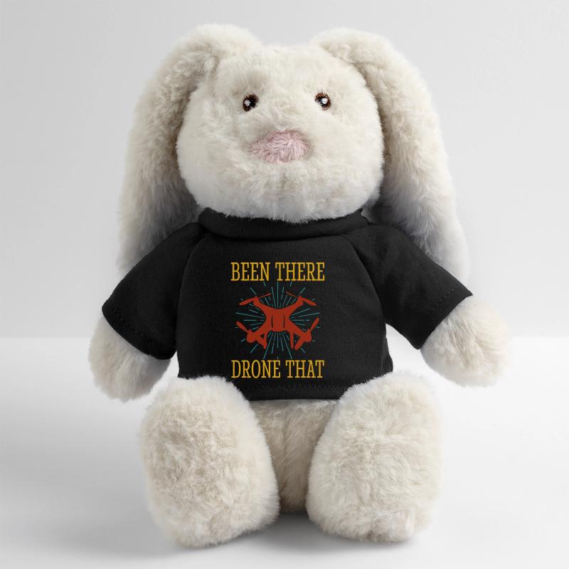 Drone Lapin en peluche recyclé MiniFeet® Crème