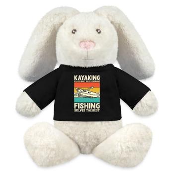 Kayak Kayaker Kayaker - MiniFeet® RecycelHase® Bunny Cream - black - Front