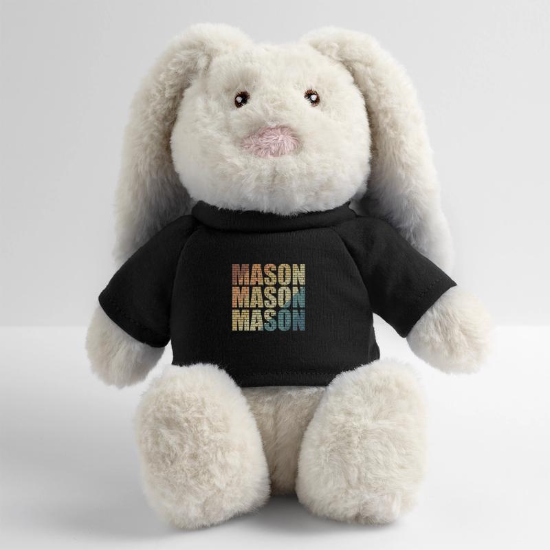 Maçon Profession d’ouvrier de la construction Lapin en peluche recyclé MiniFeet® Crème