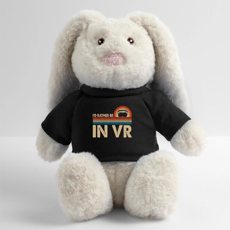 Réalité virtuelle VR Lapin en peluche recyclé MiniFeet® Crème