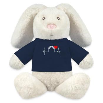 Mailand Skyline Italien Herzschlag Fan Love Milano - MiniFeet® RecycelHase® Creme - French Navy - Vorne