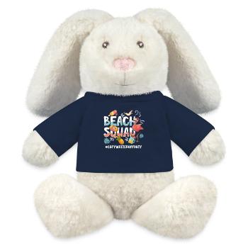Concepteur-rédacteur Vacances Beach Group - Lapin en peluche recyclé MiniFeet® Crème - bleu marine - Devant