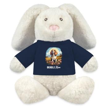 Hund Beagle - MiniFeet® RecycelHase® Creme - French Navy - Vorne